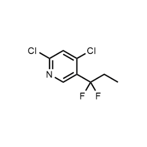 2,4-Dichloro-5-(1,1-difluoropropyl)pyridine|CS-0998668