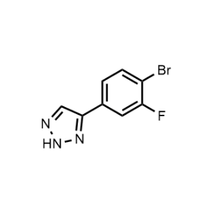 4-(4-Bromo-3-fluorophenyl)-2H-1,2,3-triazole|CS-0998670