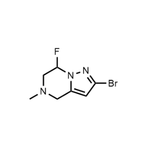 2-Bromo-7-fluoro-5-methyl-4,5,6,7-tetrahydropyrazolo[1,5-a]pyrazine|CS-0998671