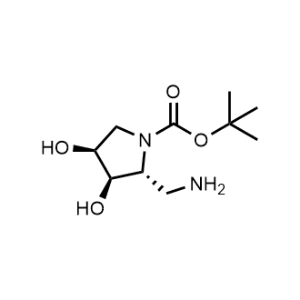 rel-2R,3R,4S)-tert-Butyl 2-(aminomethyl)-3,4-dihydroxypyrrolidine-1-carboxylate|CS-0999017