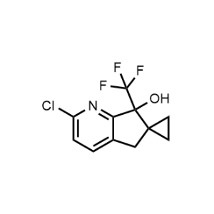 2-Chloro-7-(trifluoromethyl)-5,7-dihydrospiro[cyclopenta[b]pyridine-6,1'-cyclopropan]-7-ol|CS-0999259