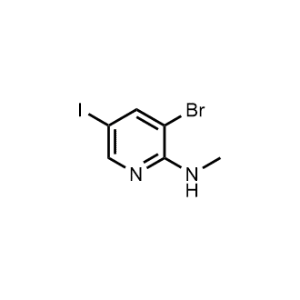 3-Bromo-5-iodo-N-methylpyridin-2-amine|CS-0999385