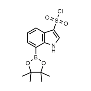 7-(4,4,5,5-Tetramethyl-1,3,2-dioxaborolan-2-yl)-1H-indole-3-sulfonyl chloride|CS-0999519