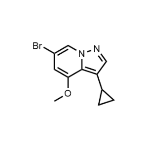 6-Bromo-3-cyclopropyl-4-methoxypyrazolo[1,5-a]pyridine|CS-0999652
