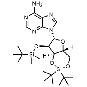 Adenosine, 3',5'-O-[bis(1,1-dimethylethyl)silylene]-2'-O-[(1,1-dimethylethyl)dimethylsilyl]-|CS-0999747