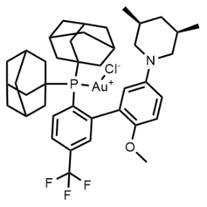 [rel-(3R,5S)-1-[2'-[Bis(tricyclo[3.3.1.13,7]dec-1-yl)phosphino-κP]-6-methoxy-5'-(trifluoromethyl)[1,1'-biphenyl]-3-yl]-3,5-dimethylpiperidine]chlorogold|CS-0999772
