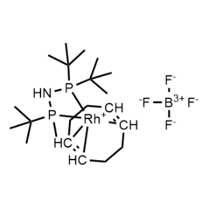 Rhodium(1+), [P,P-bis(1,1-dimethylethyl)-N-[(R)-(1,1-dimethylethyl)methylphosphino-κP]phosphinous amide-κP][(1,2,5,6-η)-1,5-cyclooctadiene]-, tetrafluoroborate(1-) 1:1|CS-0999773