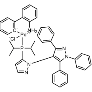 Chloro[5-diisopropylphosphino-1',3',5'-triphenyl-1,4'-di-1H-pyrazole](2'-amino-1,1'-biphenyl-2-yl)palladium(II)|CS-0999790