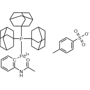 Palladium(1+), [2-[(acetyl-κO)amino]phenyl-κC][tris(tricyclo[3.3.1.13,7]dec-1-yl)phosphine]-, 4-methylbenzenesulfonate 1:1|CS-0999803