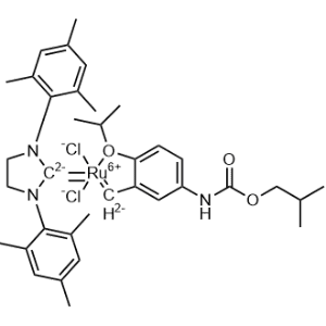 (SP-5-41)-[1,3-Bis(2,4,6-trimethylphenyl)-2-imidazolidinylidene]dichloro[[2-(1-methylethoxy-κO)-5-[[(2-methylpropoxy)carbonyl]amino]phenyl]methylene-κC]ruthenium|CS-0999819
