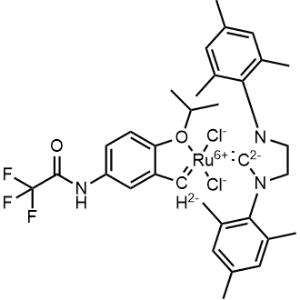 (SP-5-41)-[1,3-Bis(2,4,6-trimethylphenyl)-2-imidazolidinylidene]dichloro[[2-(1-methylethoxy-κO)-5-[(2,2,2-trifluoroacetyl)amino]phenyl]methylene-κC]ruthenium|CS-0999887