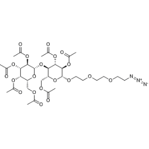 2-[2-(2-Azidoethoxy)ethoxy]ethyl 4-O-(2,3,4,6-tetra-O-acetyl-β-D-galactopyranosyl)-β-D-glucopyranoside 2,3,6-triacetate|CS-0999970