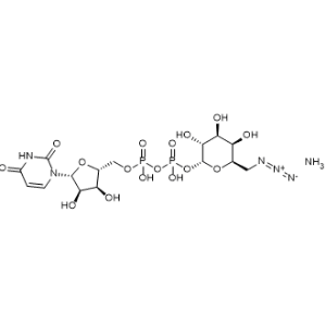 Uridine 5'-(trihydrogen diphosphate), P'-(6-azido-6-deoxy-α-D-galactopyranosyl) ester, monoammonium salt|CS-0999976
