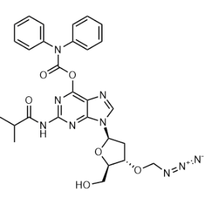Guanosine, 3'-O-(azidomethyl)-2'-deoxy-N-(2-methyl-1-oxopropyl)-, 6-(N,N-diphenylcarbamate)|CS-1000038