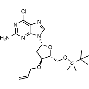 6-Chloro-9-[2-deoxy-5-O-[(1,1-dimethylethyl)dimethylsilyl]-3-O-2-propen-1-yl-β-D-erythro-pentofuranosyl]-9H-purin-2-amine|CS-1000097
