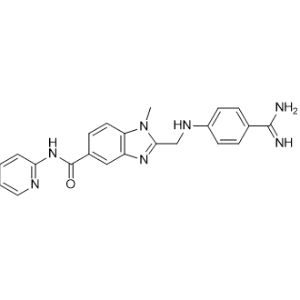 2-[[[4-(Aminoiminomethyl)phenyl]amino]methyl]-1-methyl-N-2-pyridinyl-1H-benzimidazole-5-carboxamide|CS-1000163