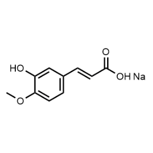 2-Propenoic acid, 3-(3-hydroxy-4-methoxyphenyl)-, sodium salt 1:1|CS-1000430