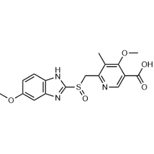 4-Methoxy-6-[[(6-methoxy-1H-benzimidazol-2-yl)sulfinyl]methyl]-5-methyl-3-pyridinecarboxylic acid|CS-1000669