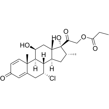 Pregna-1,4-diene-3,20-dione, 7-chloro-11,17-dihydroxy-16-methyl-21-(1-oxopropoxy)-, (7α,11β,16α)-|CS-1000946