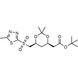 1,1-Dimethylethyl 2,4,6-trideoxy-3,5-O-(1-methylethylidene)-6-[(5-methyl-1,3,4-thiadiazol-2-yl)sulfonyl]-D-erythro-hexonate|CS-1001043