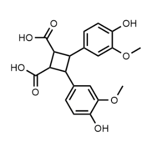 3,4-Bis(4-hydroxy-3-methoxyphenyl)-1,2-cyclobutanedicarboxylic acid|CS-1001155