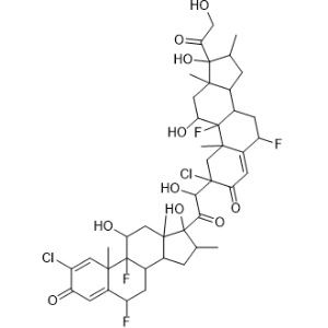 Pregna-1,4-diene-3,20-dione, 2-chloro-21-[(6α,11β,16α)-2-chloro-6,9-difluoro-11,17,21-trihydroxy-16-methyl-3,20-dioxopregn-4-en-2-yl]-6,9-difluoro-11,17,21-dihydroxy-16-methyl-, (6α,11β,16α)-|CS-1001167