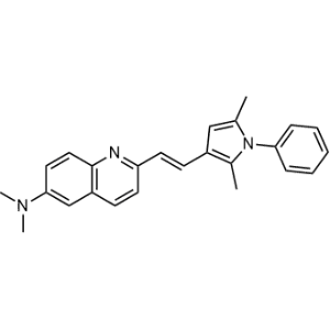 2-[(1E)-2-(2,5-Dimethyl-1-phenyl-1H-pyrrol-3-yl)ethenyl]-N,N-dimethyl-6-quinolinamine|CS-1001251