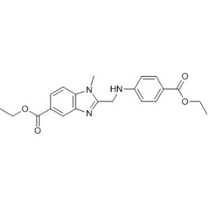 Ethyl 2-[[[4-(ethoxycarbonyl)phenyl]amino]methyl]-1-methyl-1H-benzimidazole-5-carboxylate|CS-1001364