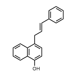 1-Naphthalenol, 4-(3-phenyl-2-propenyl)-, (E)-|CS-1001561