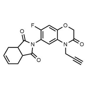 2-[7-Fluoro-3,4-dihydro-3-oxo-4-(2-propyn-1-yl)-2H-1,4-benzoxazin-6-yl]-3a,4,7,7a-tetrahydro-1H-isoindole-1,3(2H)-dione|CS-1001864