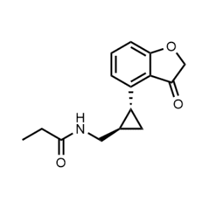 N-[[(1R,2R)-2-(2,3-Dihydro-3-oxo-4-benzofuranyl)cyclopropyl]methyl]propanamide|CS-1002146