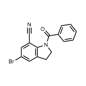 1-Benzoyl-5-bromo-2,3-dihydro-1H-indole-7-carbonitrile|CS-1002148
