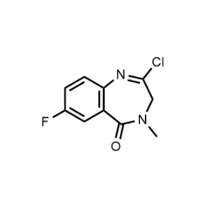 2-Chloro-7-fluoro-3,4-dihydro-4-methyl-5H-1,4-benzodiazepin-5-one|CS-1002358