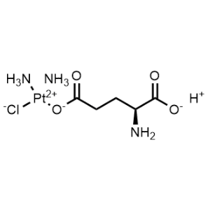 Platinate(1-), diamminechloro[L-glutamato(2-)-κO]-, hydrogen (1:1), (SP-4-3)-|CS-1002407