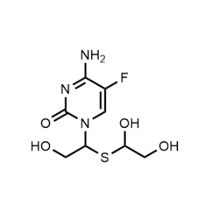 4-Amino-1-[1-[(1,2-dihydroxyethyl)thio]-2-hydroxyethyl]-5-fluoro-2(1H)-pyrimidinone|CS-1002422