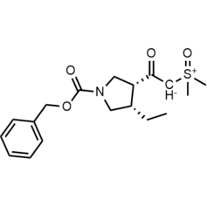 Sulfoxonium, [2-[(3R,4S)-4-ethyl-1-[(phenylmethoxy)carbonyl]-3-pyrrolidinyl]-2-oxoethyl]dimethyl-, inner salt|CS-1002482