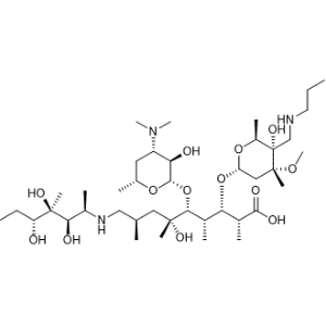 (2R,3S,4S,5R,6R,8R)-5-(((2S,3R,4S,6R)-4-(dimethylamino)-3-hydroxy-6-methyltetrahydro-2H-pyran-2-yl)oxy)-6-hydroxy-3-(((2R,4R,5S,6S)-5-hydroxy-4-methoxy-4,6-dimethyl-5-((propylamino)methyl)tetrahydro-2H-pyran-2-yl)oxy)-2,4,6,8-tetramethyl-9-(((2R,3R,4R,5R)-3,4,5-trihydroxy-4-methylheptan-2-yl)amino)nonanoic acid|CS-1002484