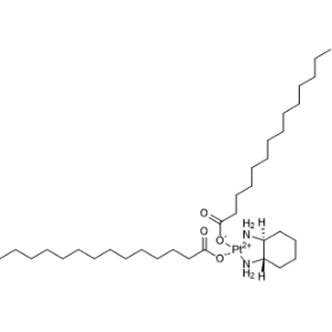 Platinum, [(1S,2S)-1,2-cyclohexanediamine-κN,κN']bis(tetradecanoato-κO)-, (SP-4-2)-|CS-1002538
