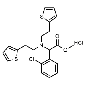 Benzeneacetic acid, α-[bis[2-(2-thienyl)ethyl]amino]-2-chloro-, methyl ester, hydrochloride 1:1|CS-1002686