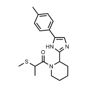 2-(methylthio)-1-(2-(5-(p-tolyl)-1H-imidazol-2-yl)piperidin-1-yl)propan-1-one|CS-1002855