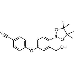 4-[3-(Hydroxymethyl)-4-(4,4,5,5-tetramethyl-1,3,2-dioxaborolan-2-yl)phenoxy]benzonitrile|CS-1002862