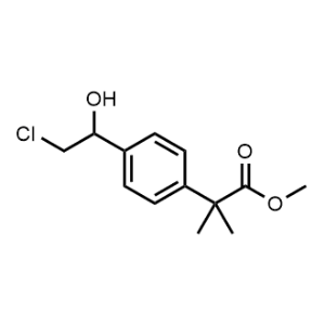 Methyl 4-(2-chloro-1-hydroxyethyl)-α,α-dimethylbenzeneacetate|CS-1003387