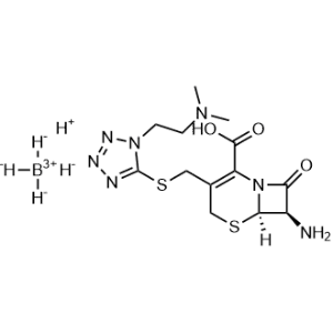 Borate(1-), tetrahydro-, hydrogen, compd. with (6R,7R)-7-amino-3-[[[1-[2-(dimethylamino)ethyl]-1H-tetrazol-5-yl]thio]methyl]-8-oxo-5-thia-1-azabicyclo[4.2.0]oct-2-ene-2-carboxylic acid 1:1|CS-1003717