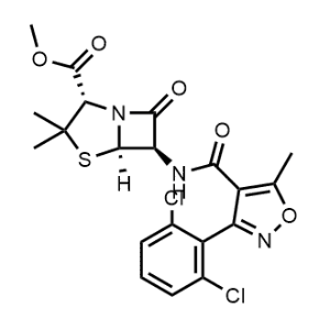 Methyl (2S,5R,6R)-6-[[[3-(2,6-dichlorophenyl)-5-methyl-4-isoxazolyl]carbonyl]amino]-3,3-dimethyl-7-oxo-4-thia-1-azabicyclo[3.2.0]heptane-2-carboxylate|CS-1004467