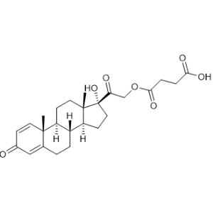 Pregna-1,4-diene-3,20-dione, 21-(3-carboxy-1-oxopropoxy)-17-hydroxy-|CS-1004629