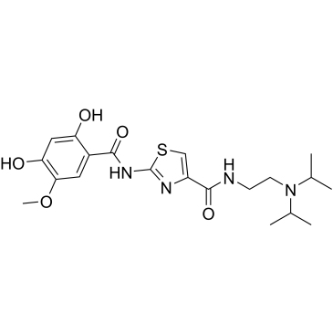 N-[2-[Bis(1-methylethyl)amino]ethyl]-2-[(2,4-dihydroxy-5-methoxybenzoyl)amino]-4-thiazolecarboxamide|CS-1004685