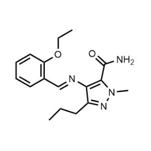 4-[[(2-Ethoxyphenyl)methylene]amino]-1-methyl-3-propyl-1H-pyrazole-5-carboxamide|CS-1005001