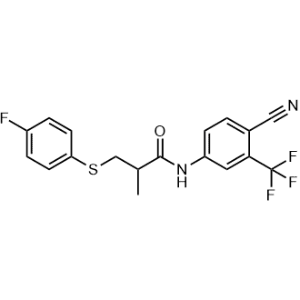 N-[4-Cyano-3-(trifluoromethyl)phenyl]-3-[(4-fluorophenyl)thio]-2-methylpropanamide|CS-1005239