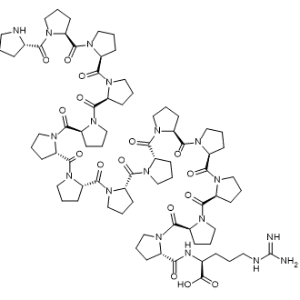 L-Prolyl-L-prolyl-L-prolyl-L-prolyl-L-prolyl-L-prolyl-L-prolyl-L-prolyl-L-prolyl-L-prolyl-L-prolyl-L-prolyl-L-prolyl-L-prolyl-L-arginine|CS-1005251