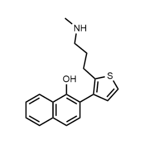2-[2-[3-(Methylamino)propyl]-3-thienyl]-1-naphthalenol|CS-1005379